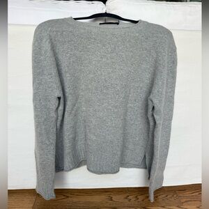 Jenni Kayne Heather Gray Crew Neck Sweater